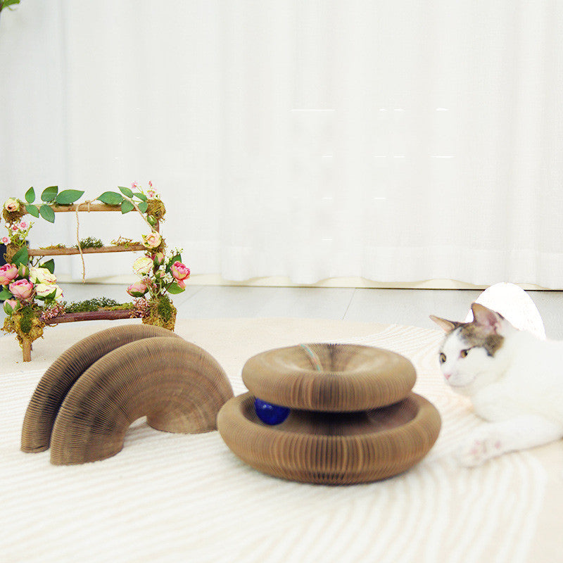 Foldable Cat Scratcher – Fun, Durable & Mess-Free