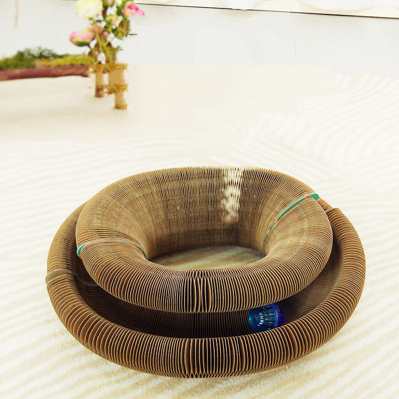 Foldable Cat Scratcher – Fun, Durable & Mess-Free